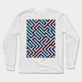 Blue Maze Long Sleeve T-Shirt